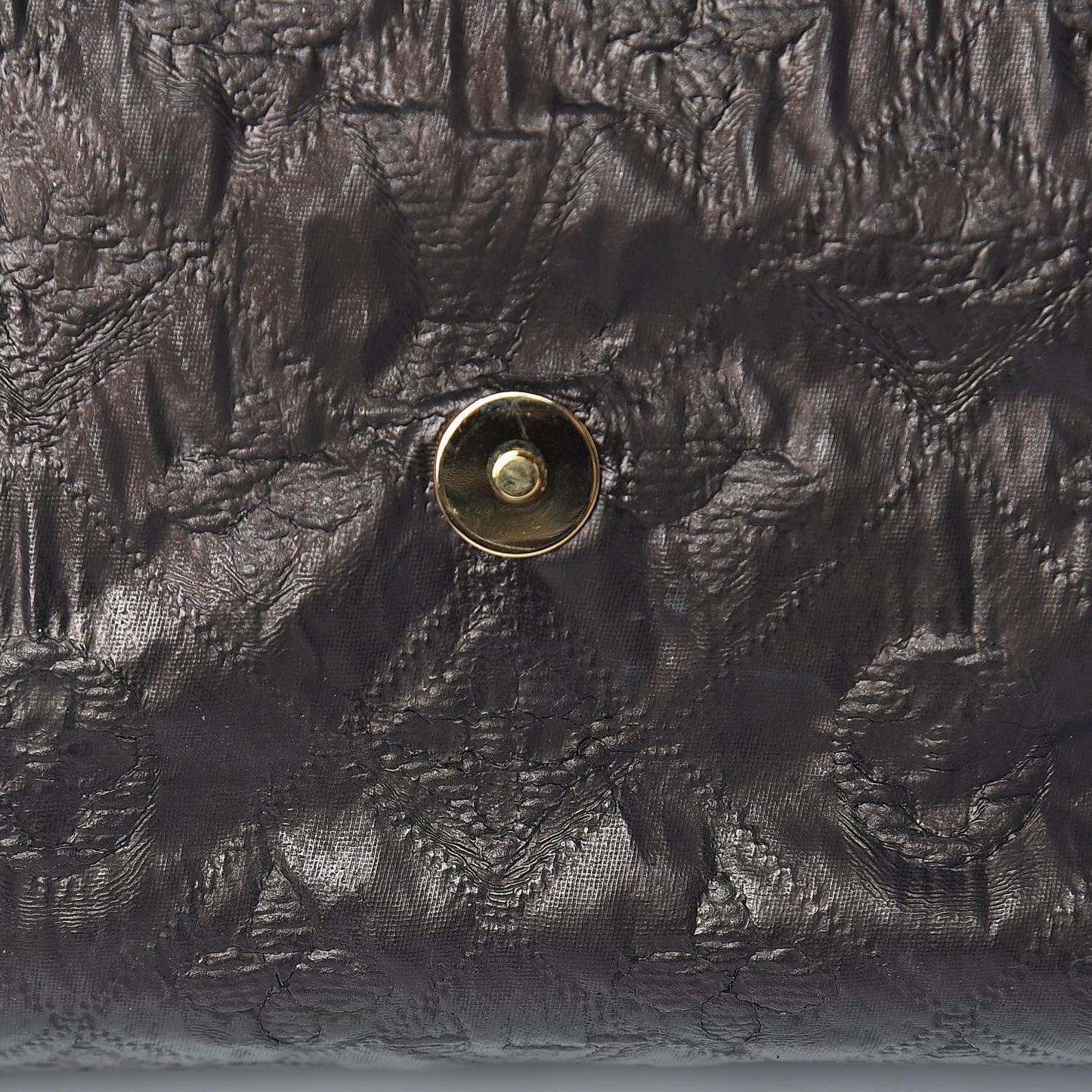 Jacquard Quilted Monogram Limelight Clutch PM Black