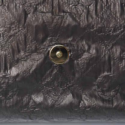 Louis Vuitton Jacquard Quilted Monogram Limelight Clutch PM Black 9 of 11