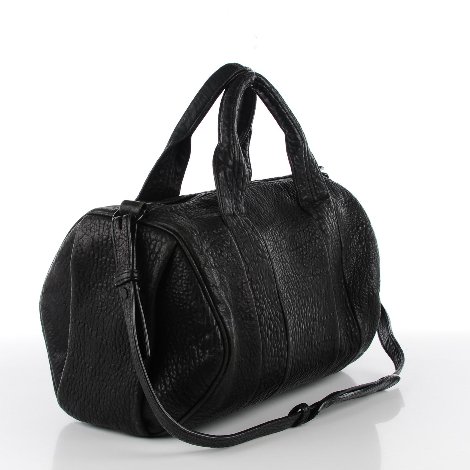 Alexander Wang Pebbled Lambskin Rocco Black Matte Black Hardware 3 of 8
