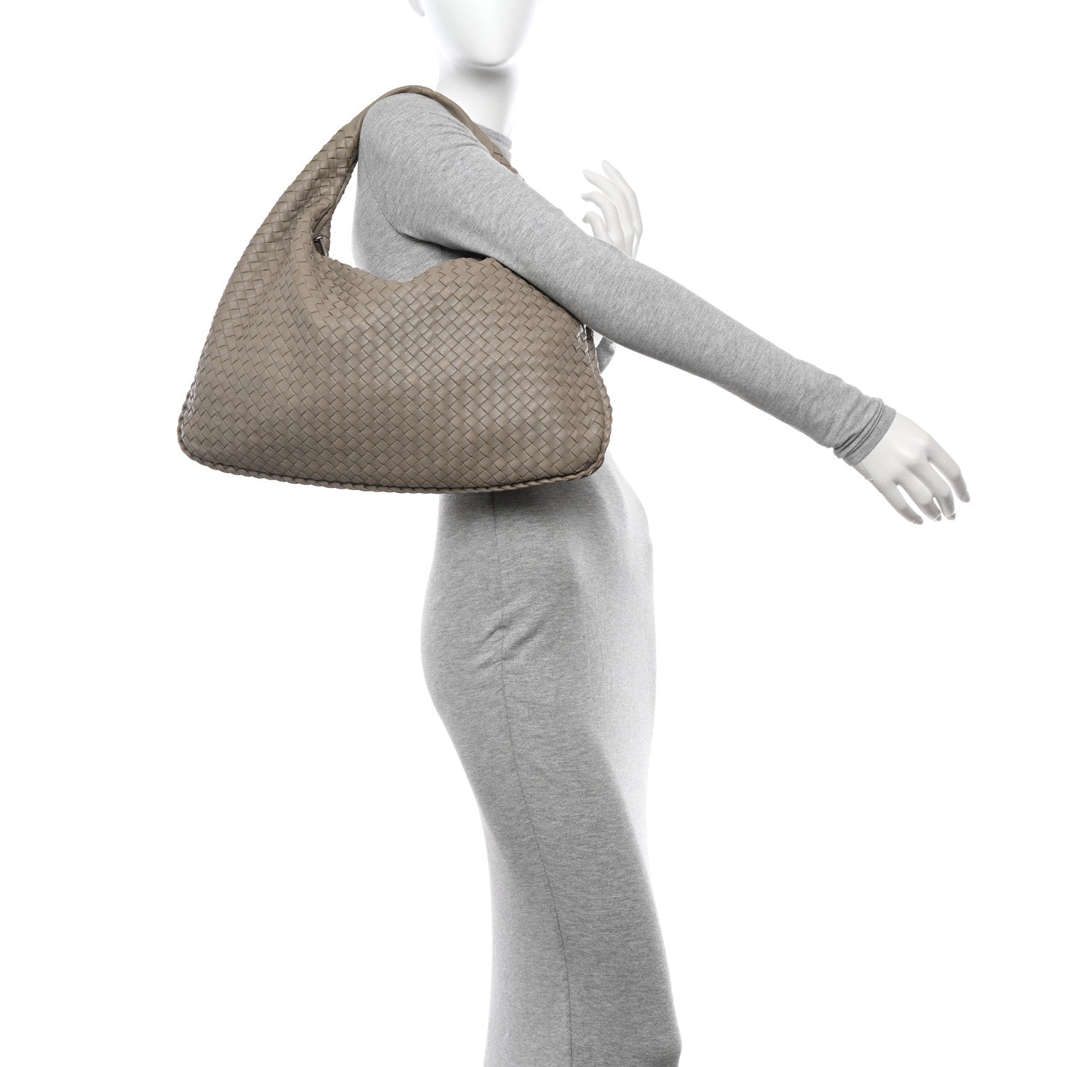 Bottega Veneta Nappa Intrecciato Medium Veneta Hobo Fume 2 of 15
