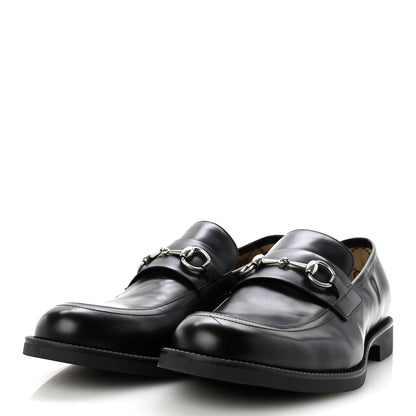 Gucci Davis Bull Mens Horsebit Loafers 10 Black 4 of 10