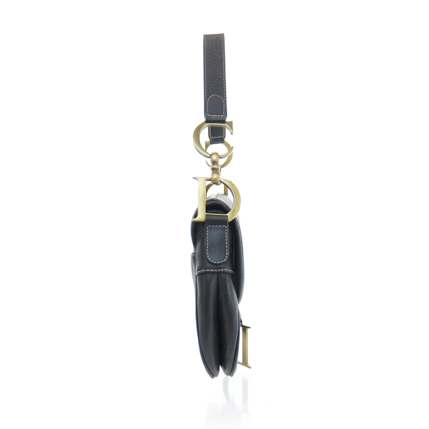Christian Dior Leather Saddle Bag Black 3 of 13