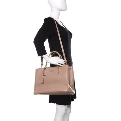 Prada Saffiano Large Galleria Double Zip Tote Cammeo 2 of 10