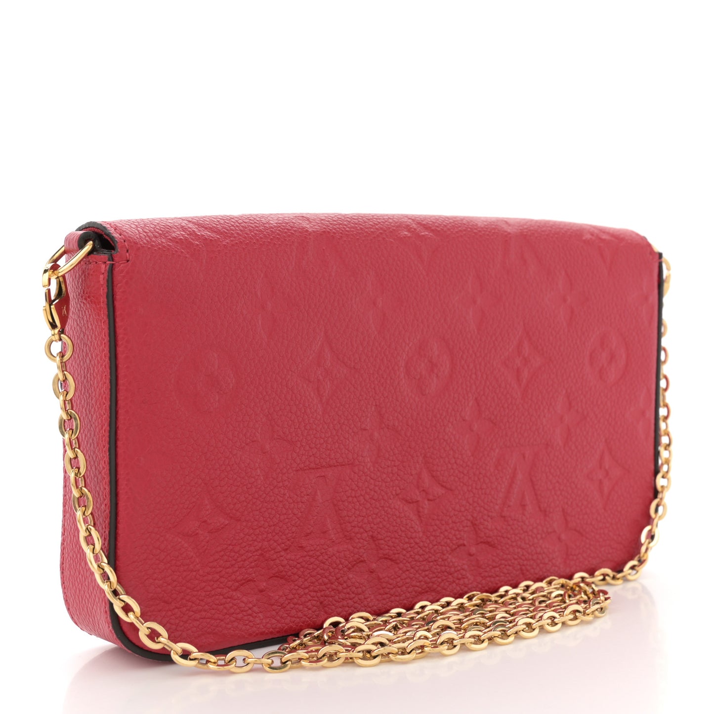 Empreinte Pochette Felicie Chain Wallet Scarlet