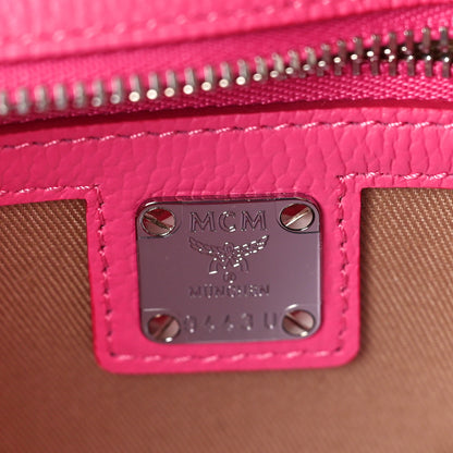 MCM Calfskin Large Patricia Wallet On Chain Pink 6 of 9