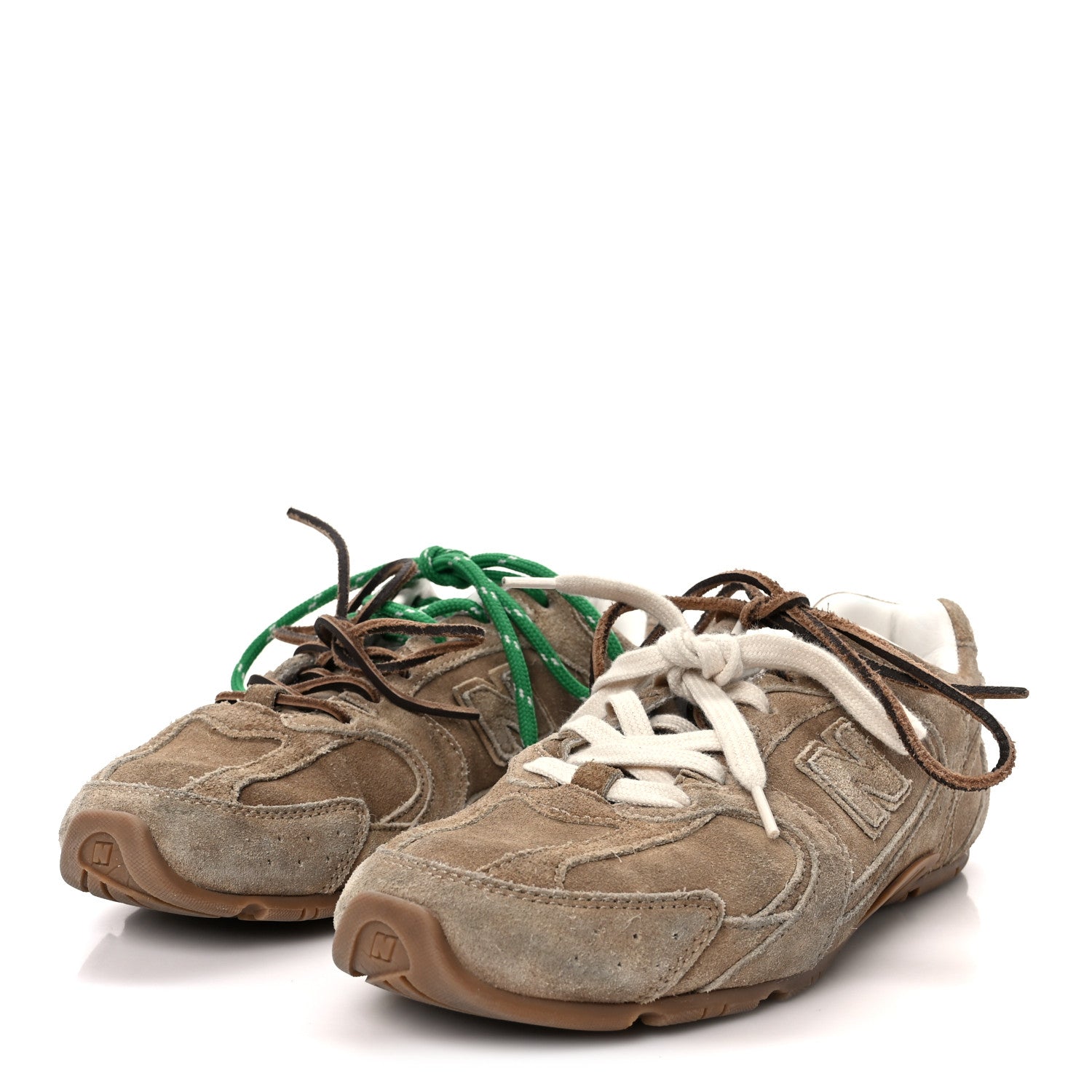 Miu Miu X NEW BALANCE Suede 530 SL Sneakers 38 Ecru 1821371