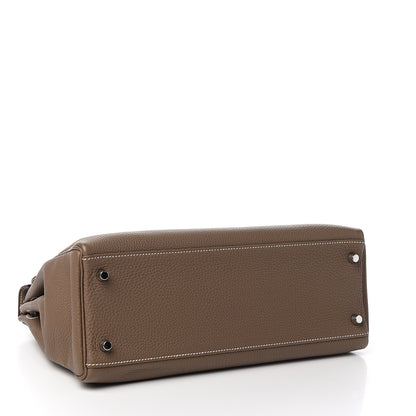Hermes Togo Kelly Retourne 32 Etoupe 3 of 10