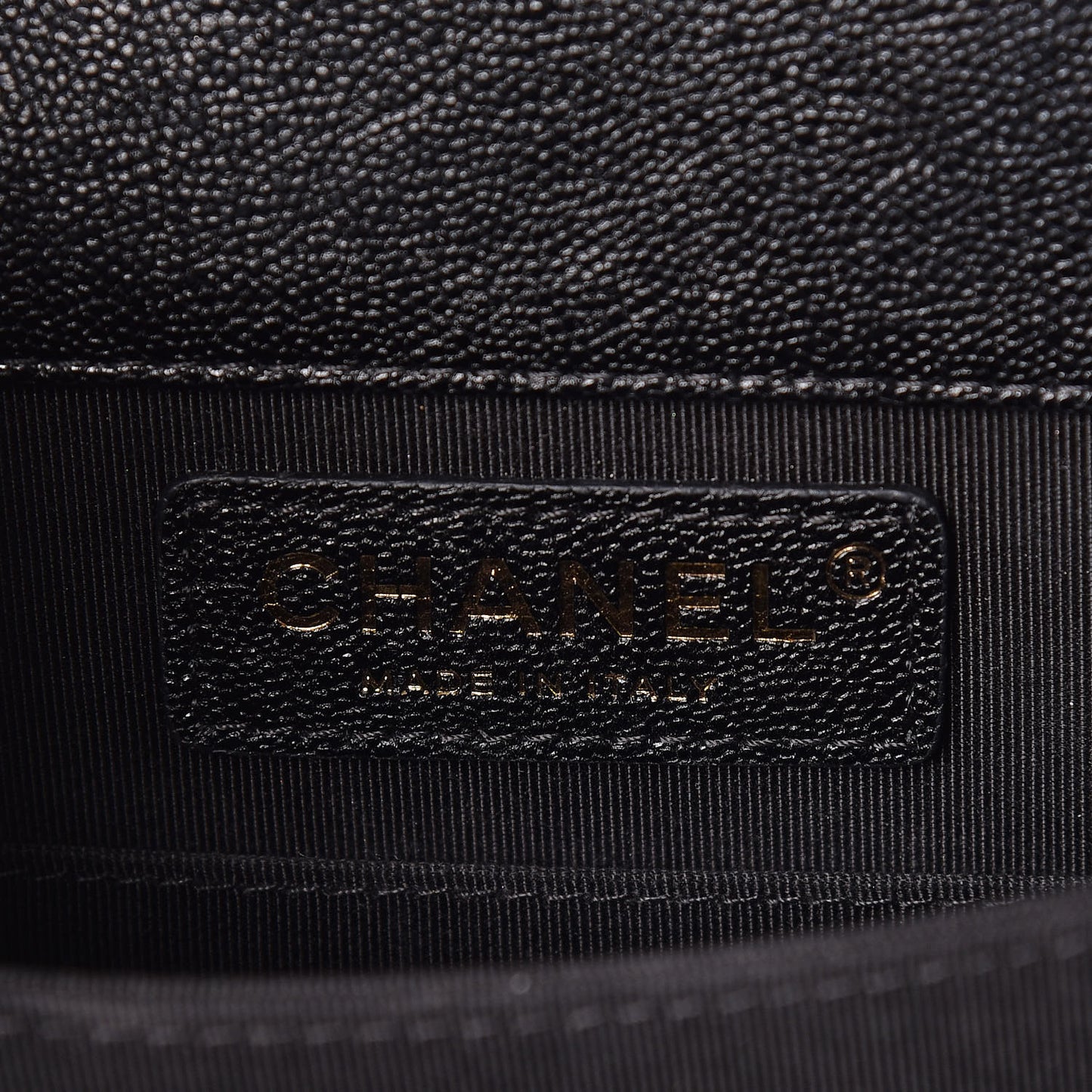 Caviar Quilted North South Boy Flap Black