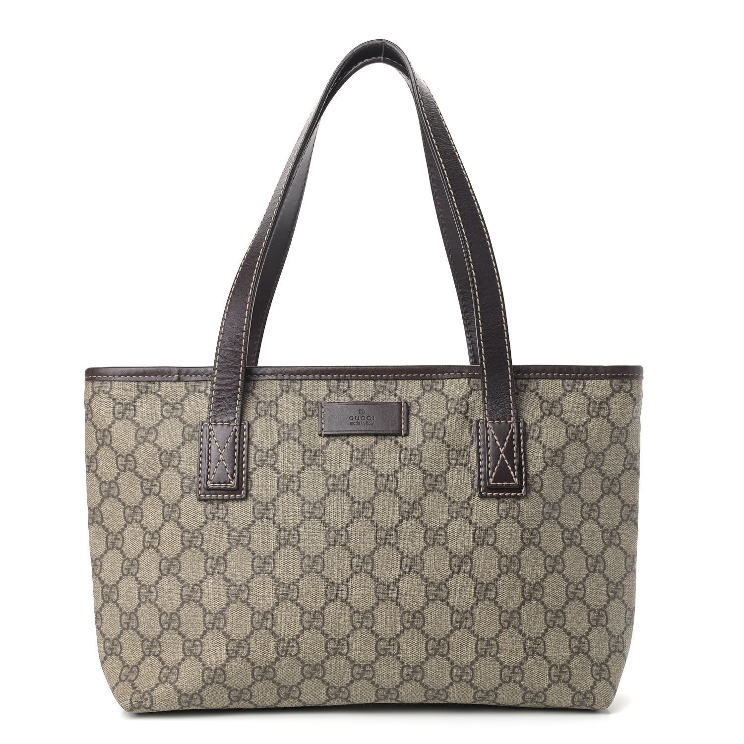 Gucci GG Supreme Monogram Small Joy Tote Dark Brown 1 of 9