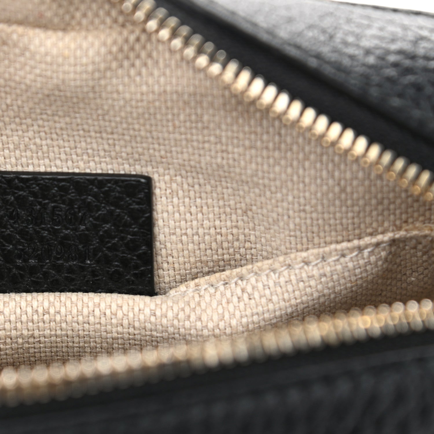 Gucci Dollar Calfskin Bi-Color Small Soho Disco Bag Mystic White Black 7 of 12