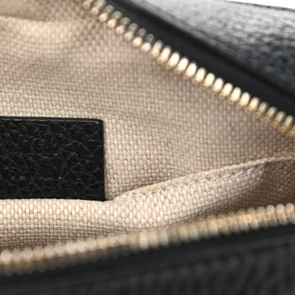Gucci Dollar Calfskin Bi-Color Small Soho Disco Bag Mystic White Black 7 of 12