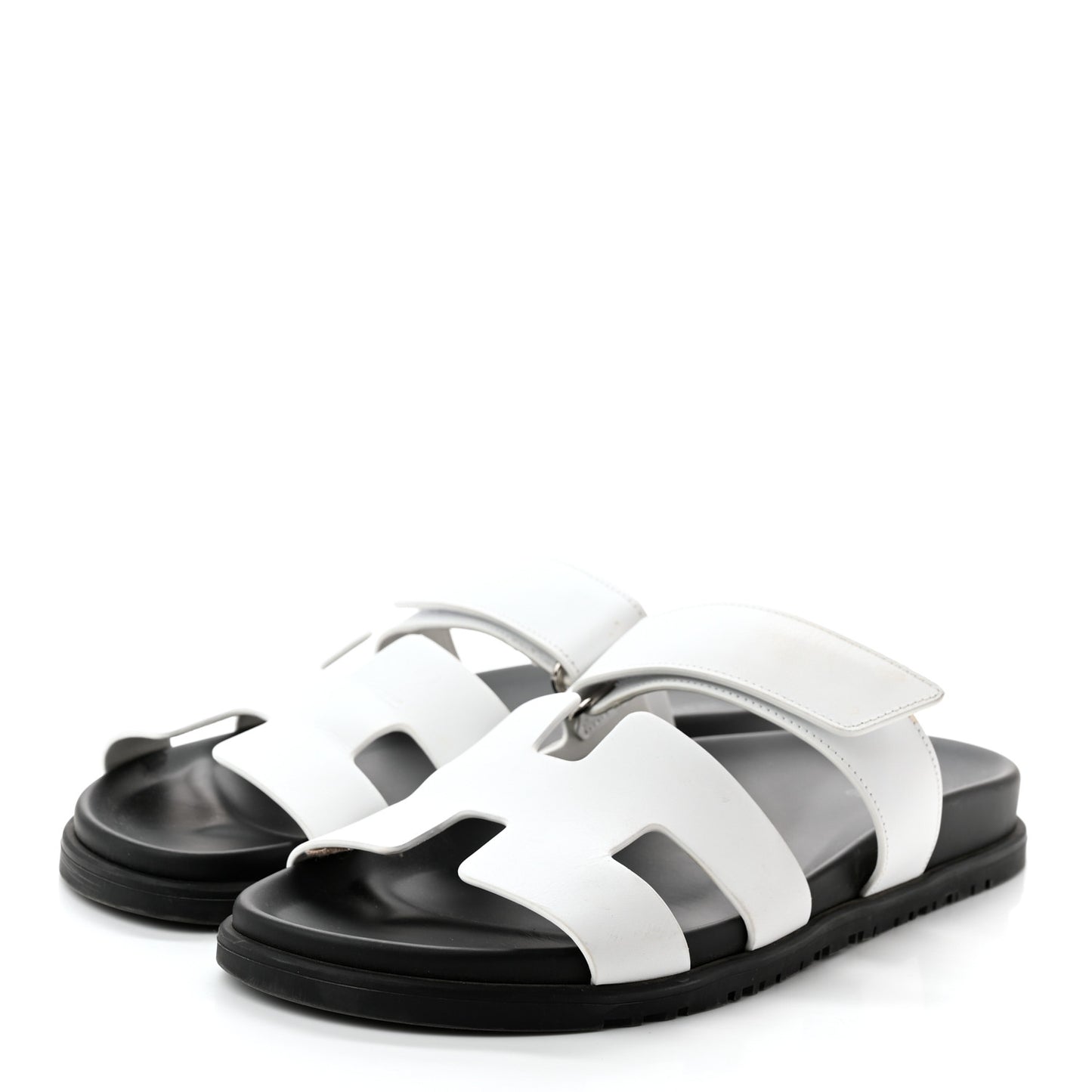 Calfskin Womens Chypre Sandals 41 White