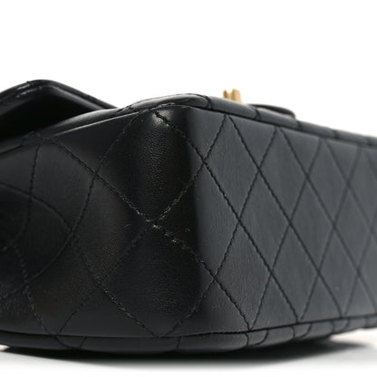 Chanel Lambskin Quilted Mini Rectangular Pearl Crush Flap Black 9 of 11