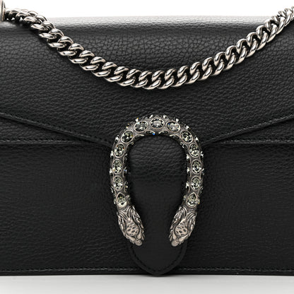 Gucci Pebbled Calfskin Small Dionysus Shoulder Bag Black 8 of 13