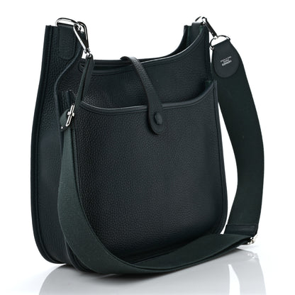 Hermes Taurillon Clemence Evelyne III PM Vert Cypress 2 of 8