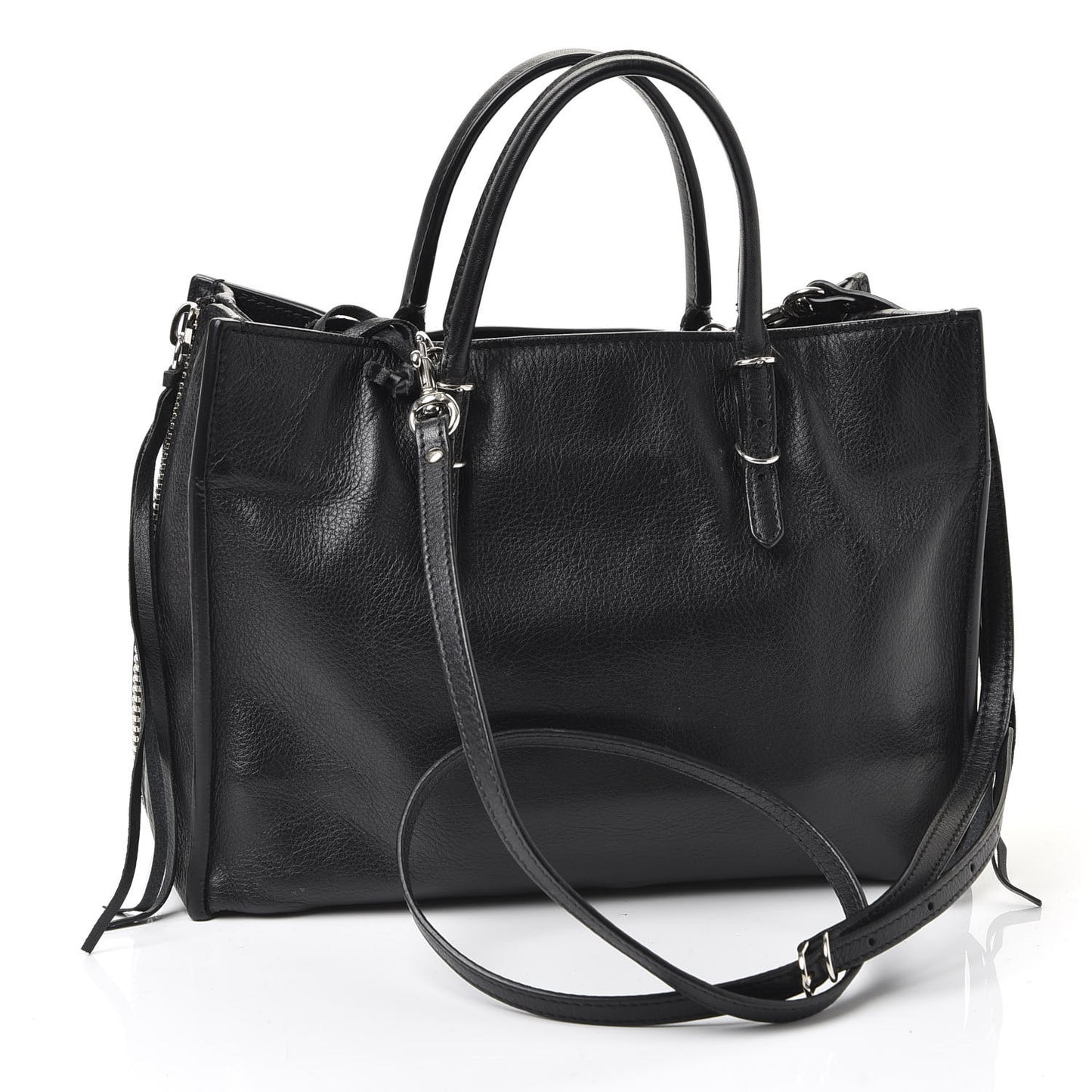 Veau Papier A6 Zip Around Tote Black