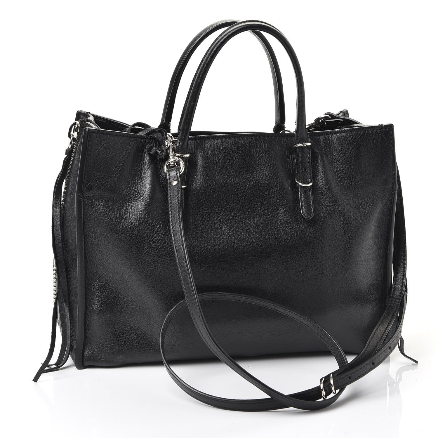 Balenciaga Veau Papier A6 Zip Around Tote Black 2 of 9