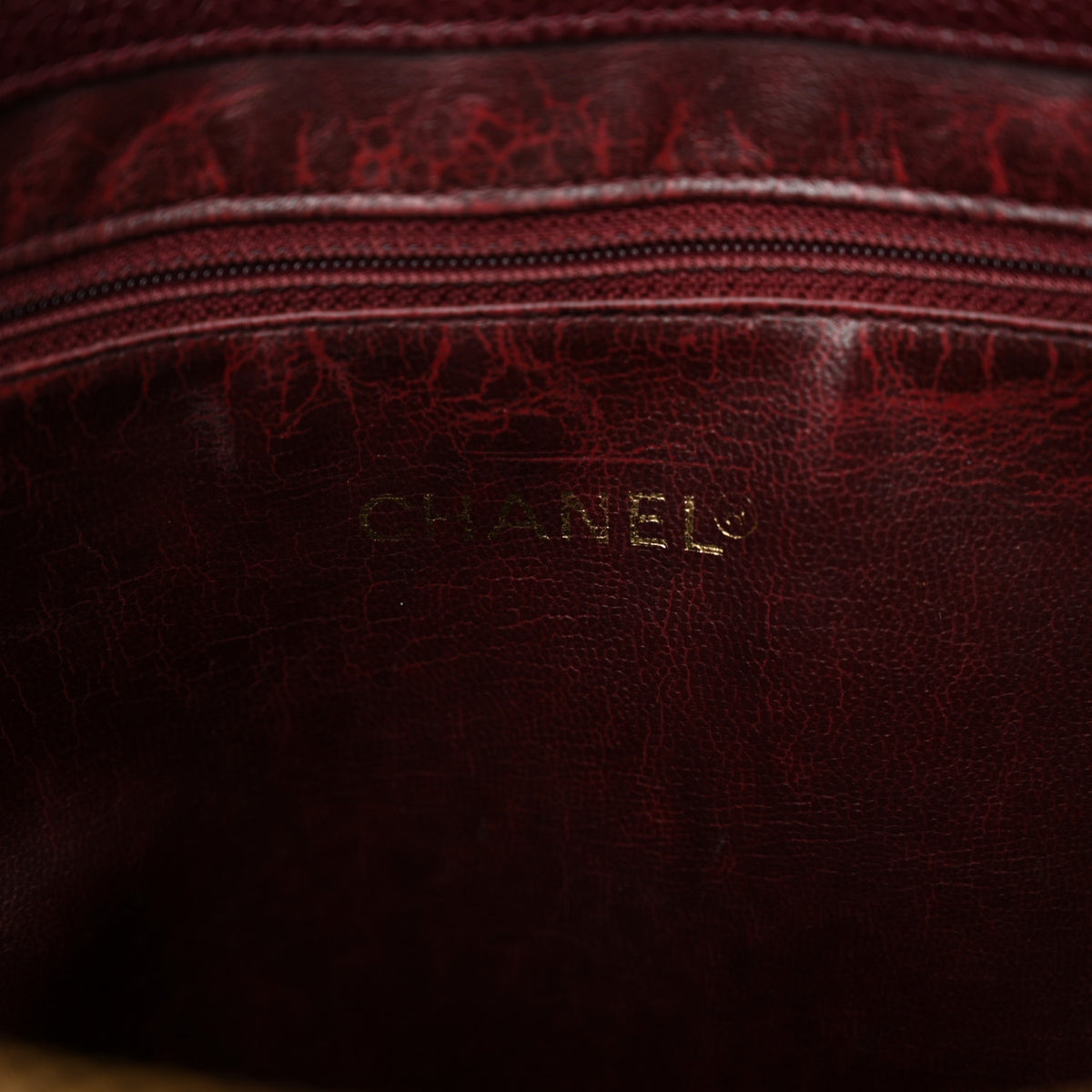 Chanel Caviar Flap Shoulder Bag Burgundy 6 of 22