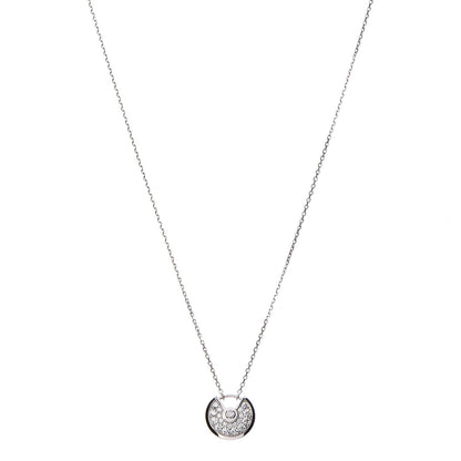 Cartier 18K White Gold Diamond XS Amulette de Pendant Necklace 1 of 7