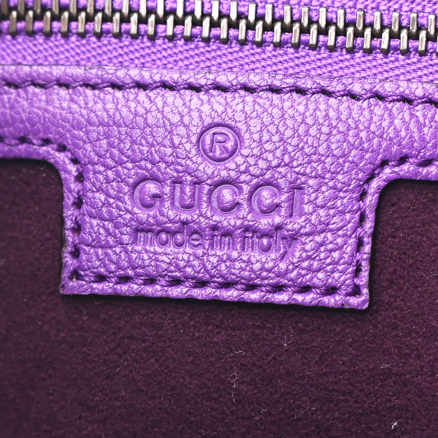 Gucci Goatskin Medium Aphrodite Shoulder Bag Shine Purple 6 of 10