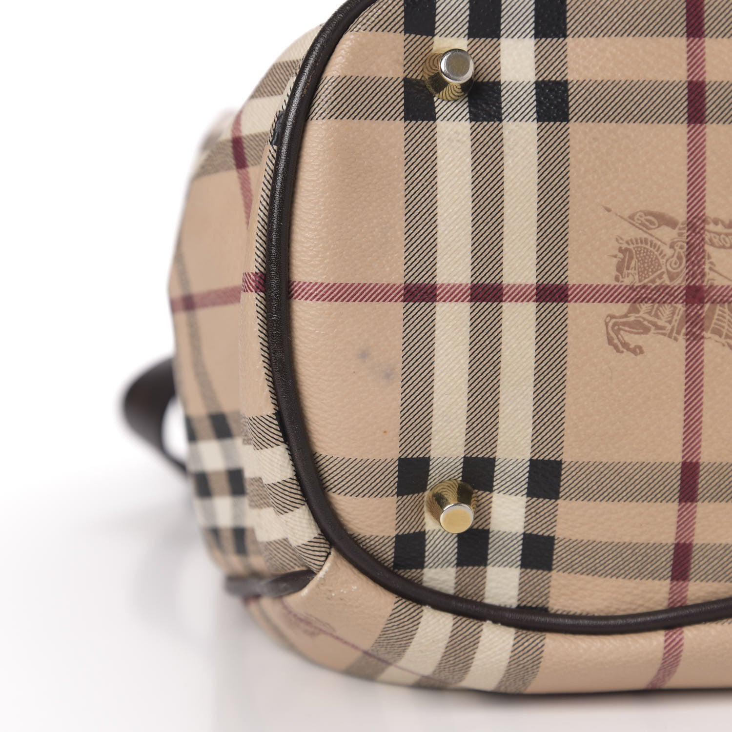 Burberry Haymarket Check Medium Walden Belted Hobo Chocolate 12 of 12
