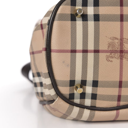 Burberry Haymarket Check Medium Walden Belted Hobo Chocolate 12 of 12