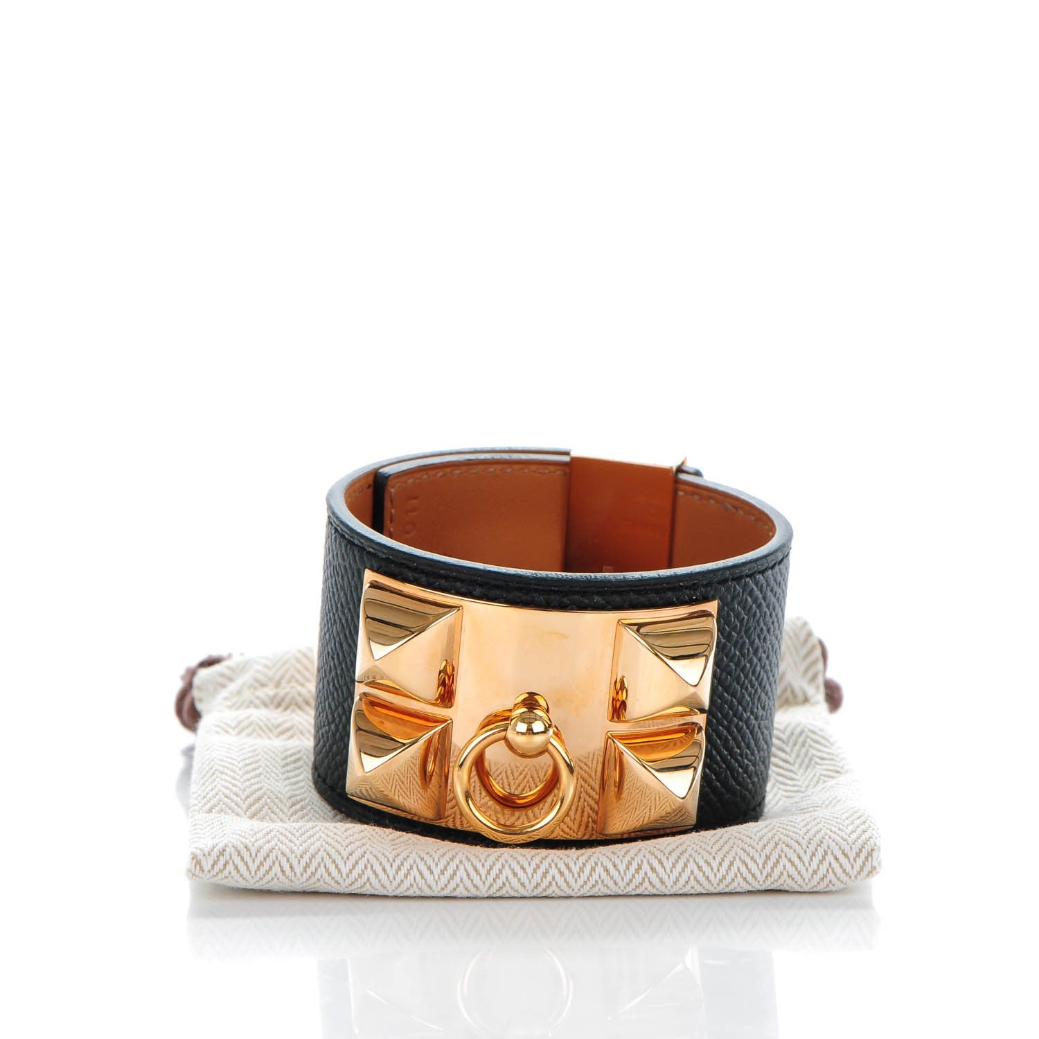 Hermes Epsom Collier de Chien CDC Bracelet S Black 7 of 7