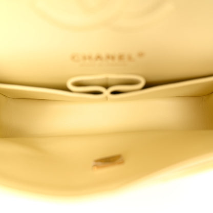 Chanel Caviar Quilted Small Double Flap Light Yellow 5 of 11