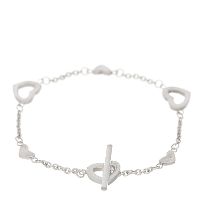 Tiffany Sterling Silver Heart Toggle Bracelet 2 of 4