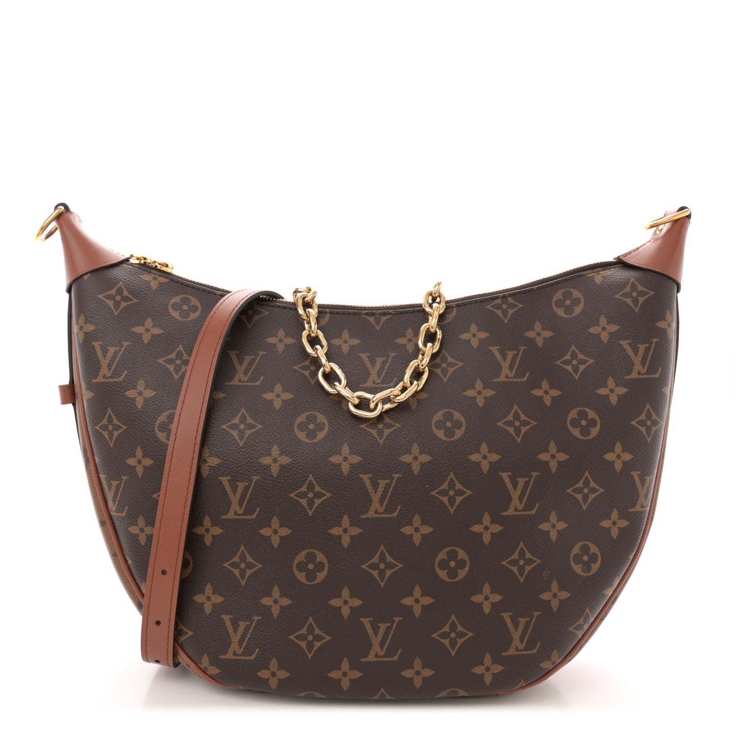 Reverse Monogram Loop Hobo