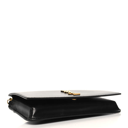 Saint Laurent Grained Calfskin Monogram Phone Holder Crossbody Black 4 of 12