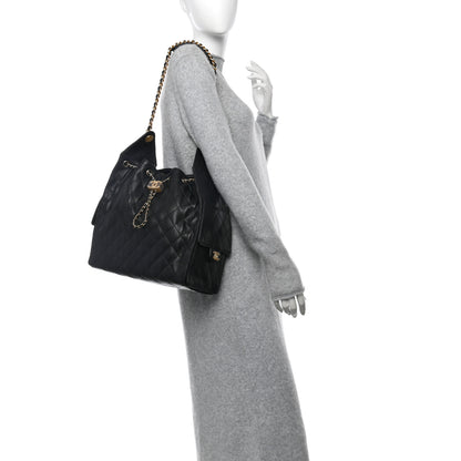 Chanel Caviar Quilted Medium Chanel 25 Handbag Black 2 of 12