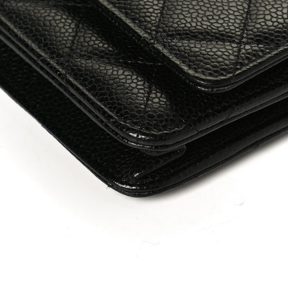 Chanel Caviar Quilted Wallet On Chain WOC Black 13 of 15