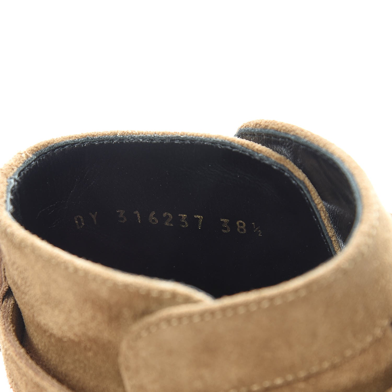 Saint Laurent Suede Womens Blake Ankle Boots 38.5 New Sigaro 8 of 10