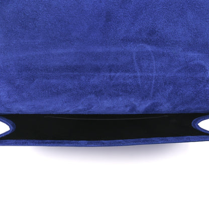 Saint Laurent Patent Calfskin Monogram Large Belle De Jour Clutch Royal Blue 5 of 10