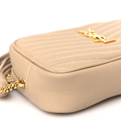 Saint Laurent Grain De Poudre Matelasse Monogram Mini Lou Camera Bag New Powder 9 of 12