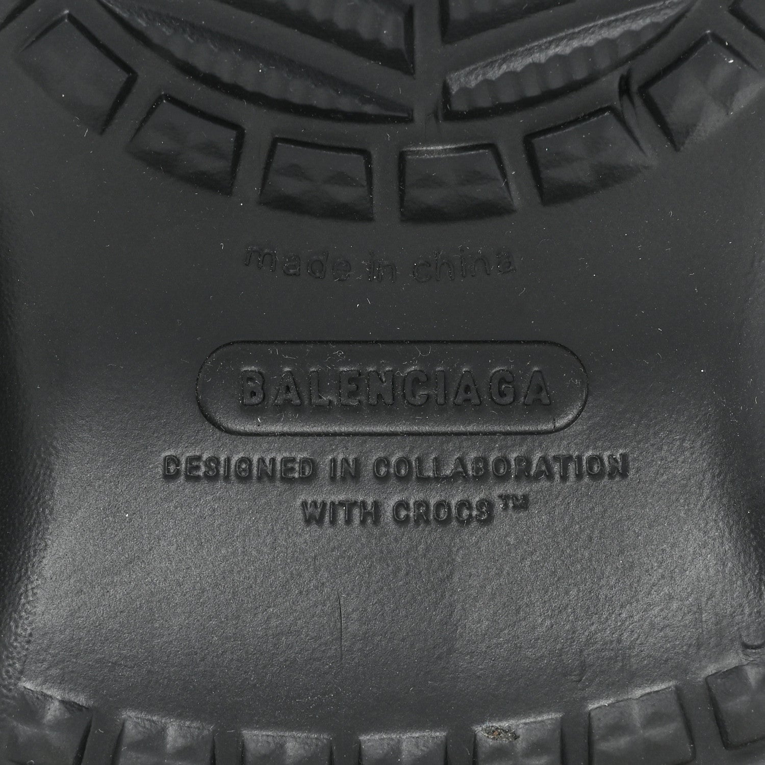 Balenciaga X CROCS Rubber Womens Rain Boots 40 Black 7 of 11