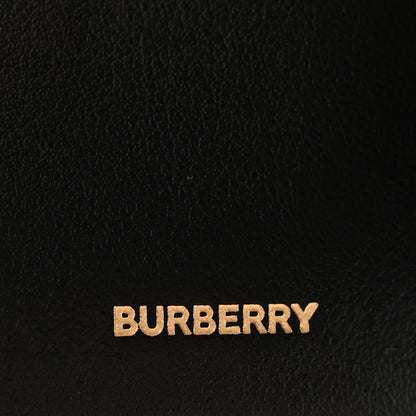 Burberry Grained Calfskin Double Flap Lark Wallet Black 6 of 8