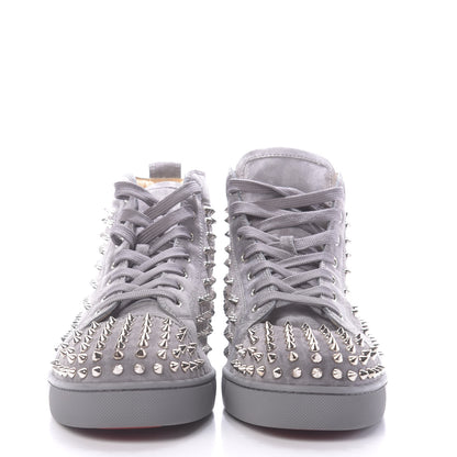Christian Louboutin Veau Velours Mens Louis Spikes Flat Sneakers 46 Squale 2 of 9