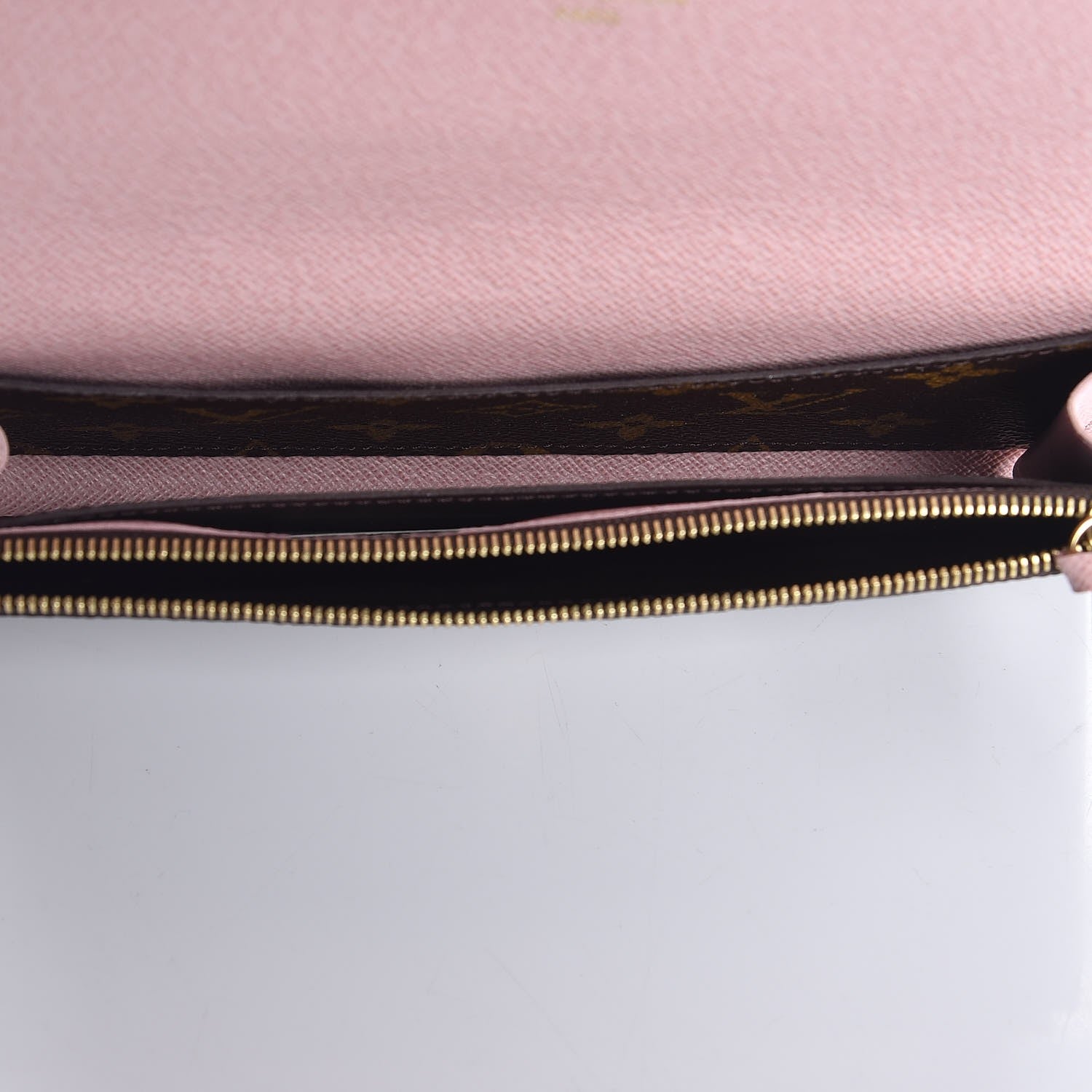 Louis Vuitton Monogram Emilie Wallet Rose Ballerine 5 of 8