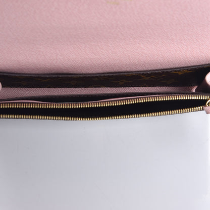 Louis Vuitton Monogram Emilie Wallet Rose Ballerine 5 of 8