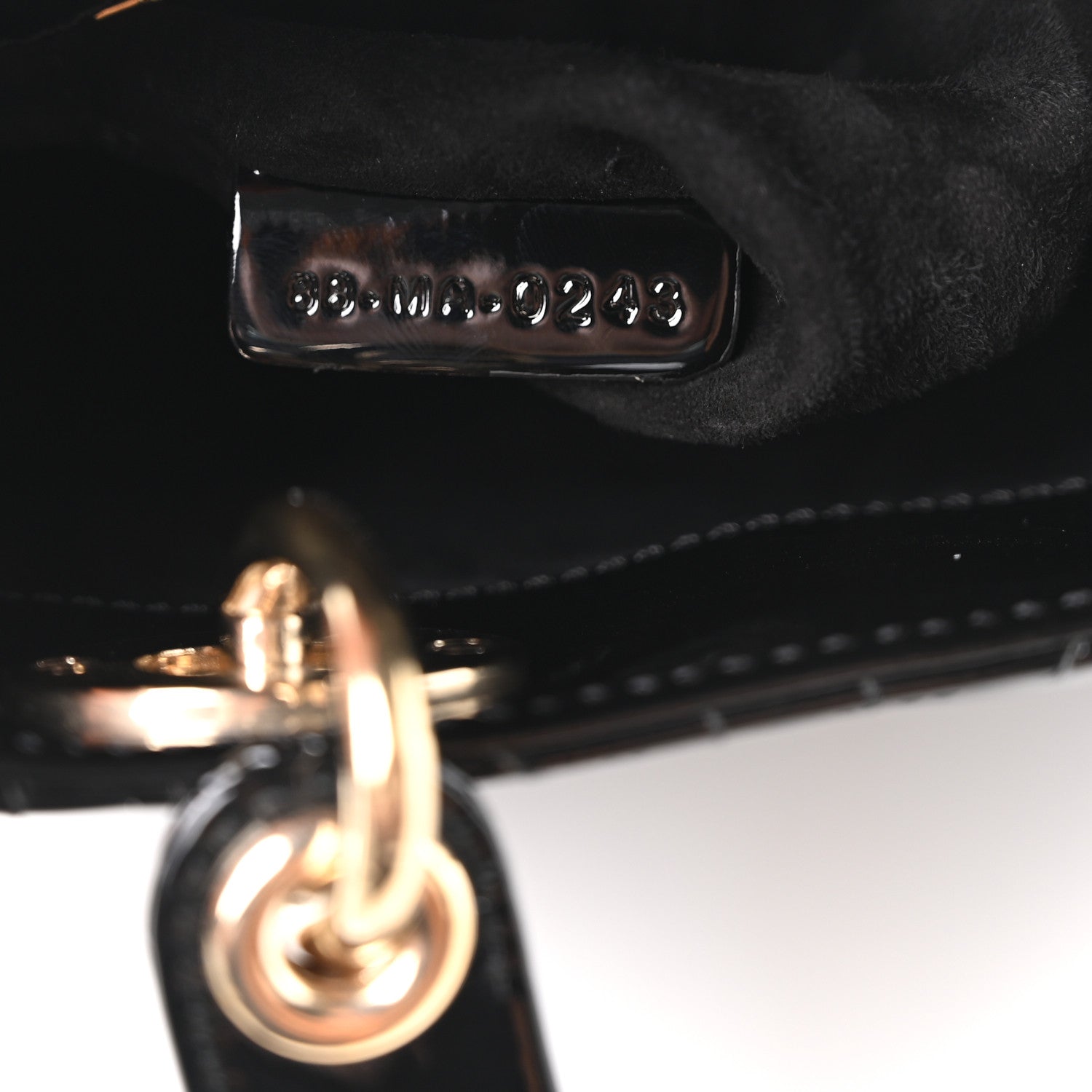 Christian Dior Patent Cannage Mini Lady Dior Black 7 of 9