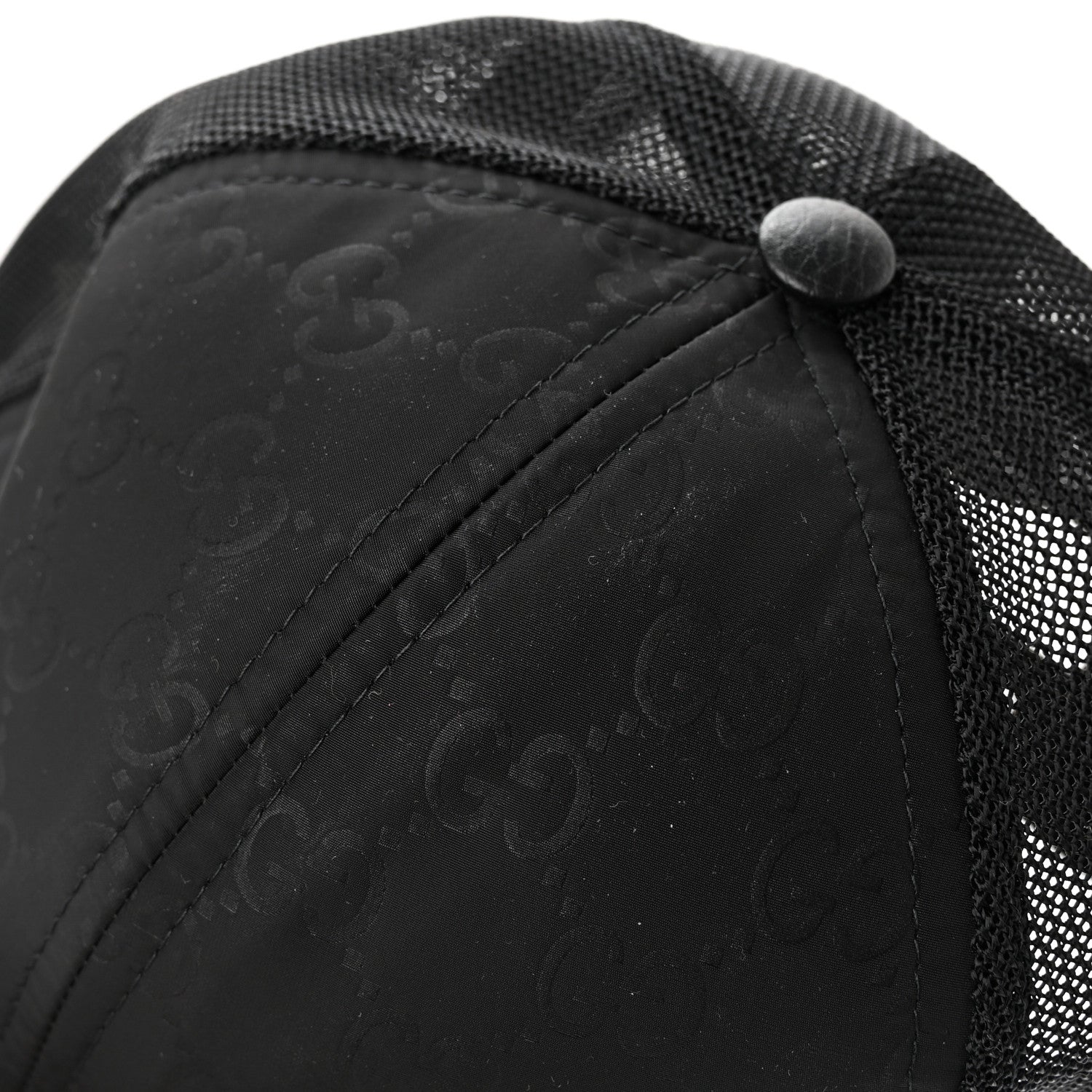 Gucci Nylon Monogram Baseball Hat L Black 12 of 12