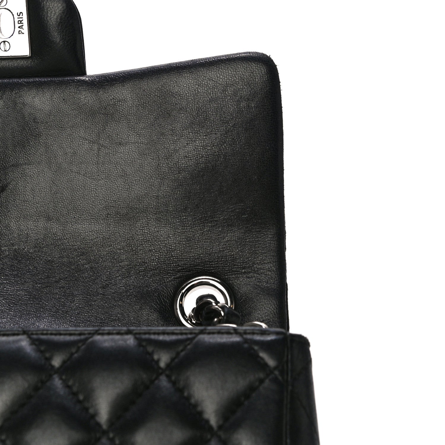 Chanel Lambskin Quilted Valentine Charms Mini Rectangular Flap Black 11 of 22