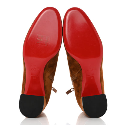 Christian Louboutin Veau Velours Turela 55 Ankle Boots 36 Ecureuil 5 of 8
