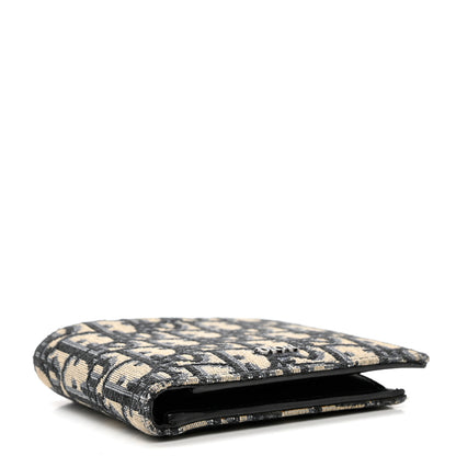 Christian Dior Oblique Bi-Fold Wallet Blue 4 of 7