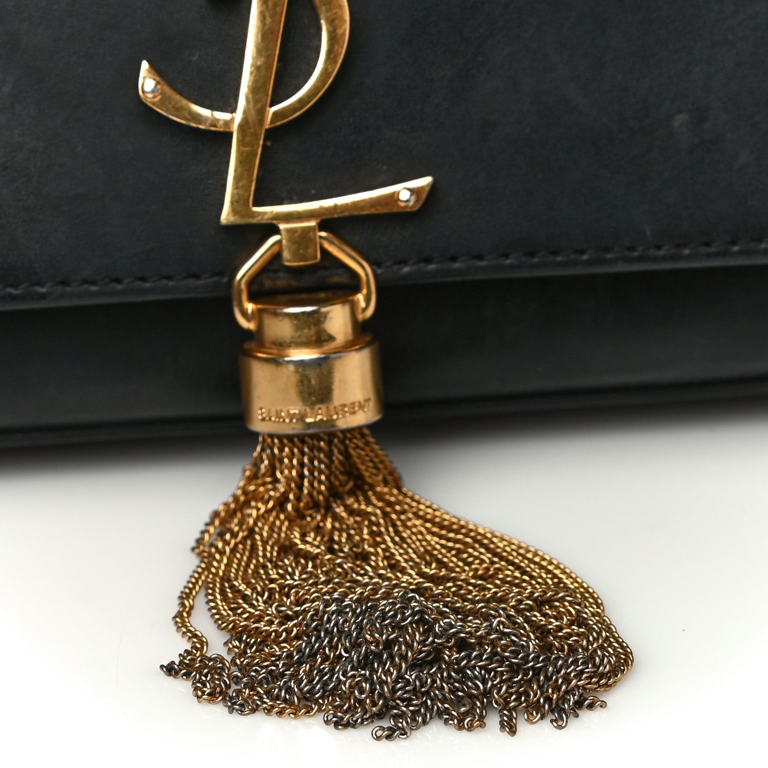 Saint Laurent Calfskin Small Classic Monogram Kate Tassel Satchel Black 18 of 26