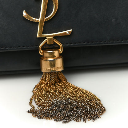 Saint Laurent Calfskin Small Classic Monogram Kate Tassel Satchel Black 18 of 26