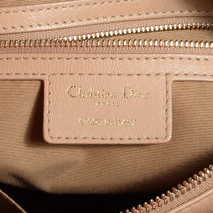 Christian Dior Lambskin Cannage Granville Polochon Beige 6 of 8