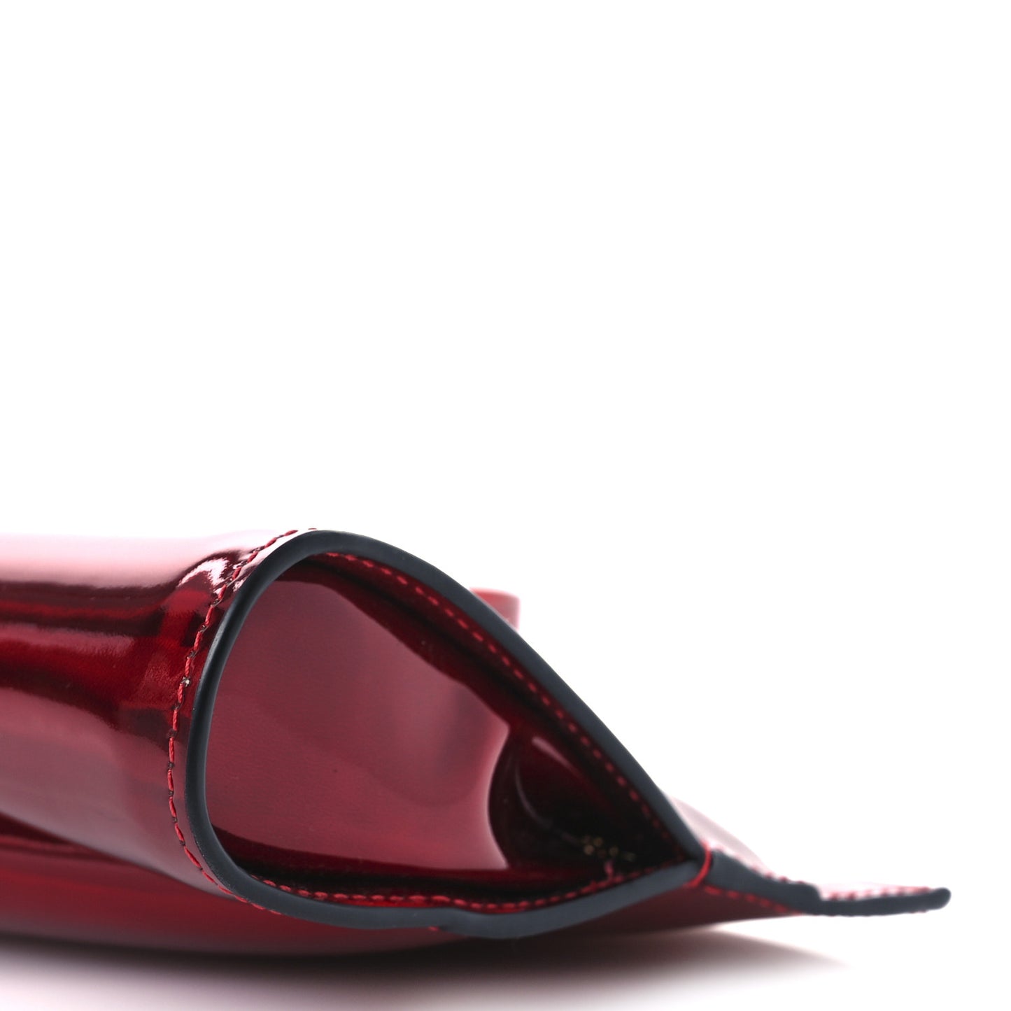 Patent Psychic Twist Zip Clutch Bag Loubi